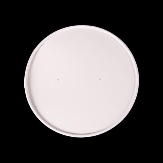 166mm white paper lid