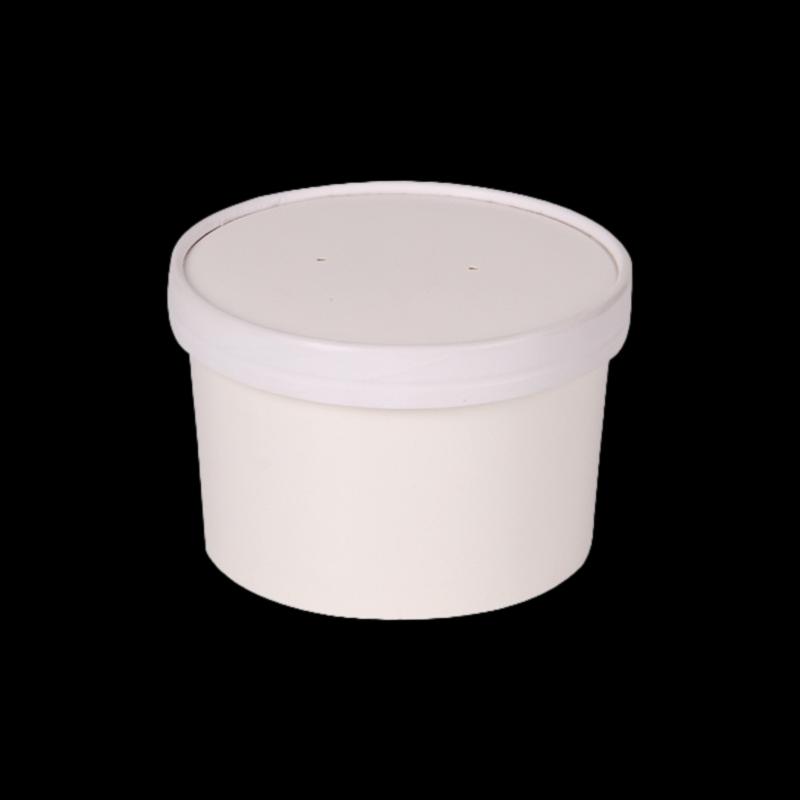 20oz white soup cup
