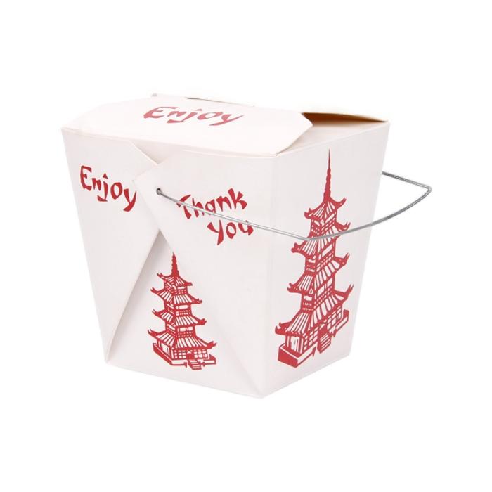 26oz square base noodle box