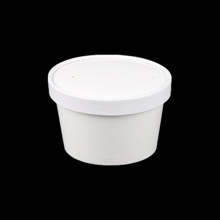8oz white soup cup
