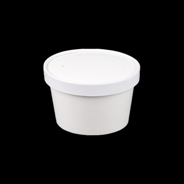 8oz white soup cup